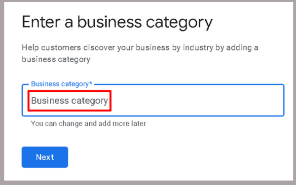 Business category